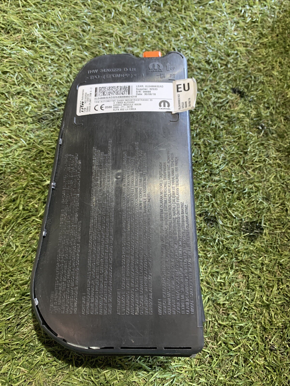 Airbag Sedile sinistro SX Alfa Romeo Giulia 2.2 JTD 2016 0L0489932AD