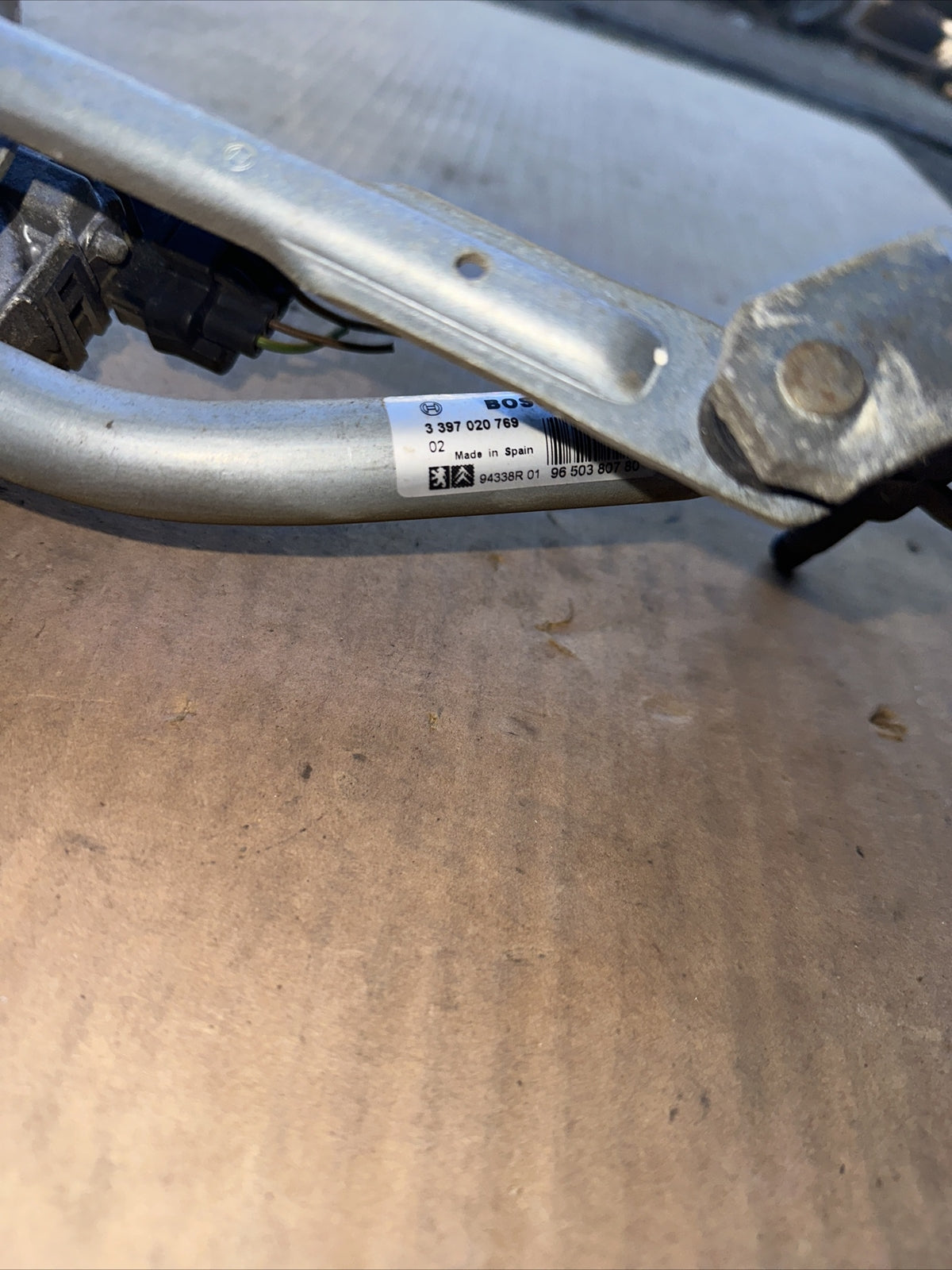 MOTORINO TERGICRISTALLO ANTERIORE PEUGEOT 207 ANNO 2008 3397020769 9650380780