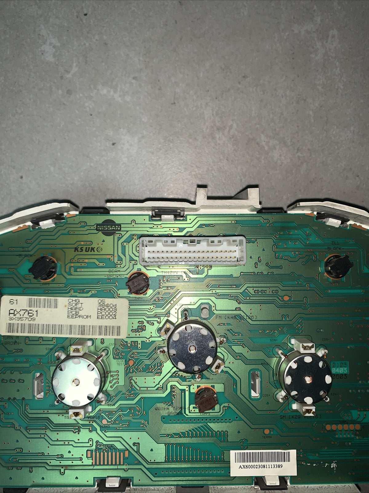 - QUADRO STRUMENTI CONTACHILOMETRI ODOMETER NISSAN MICRA K12 BENZINA CODE: AX761