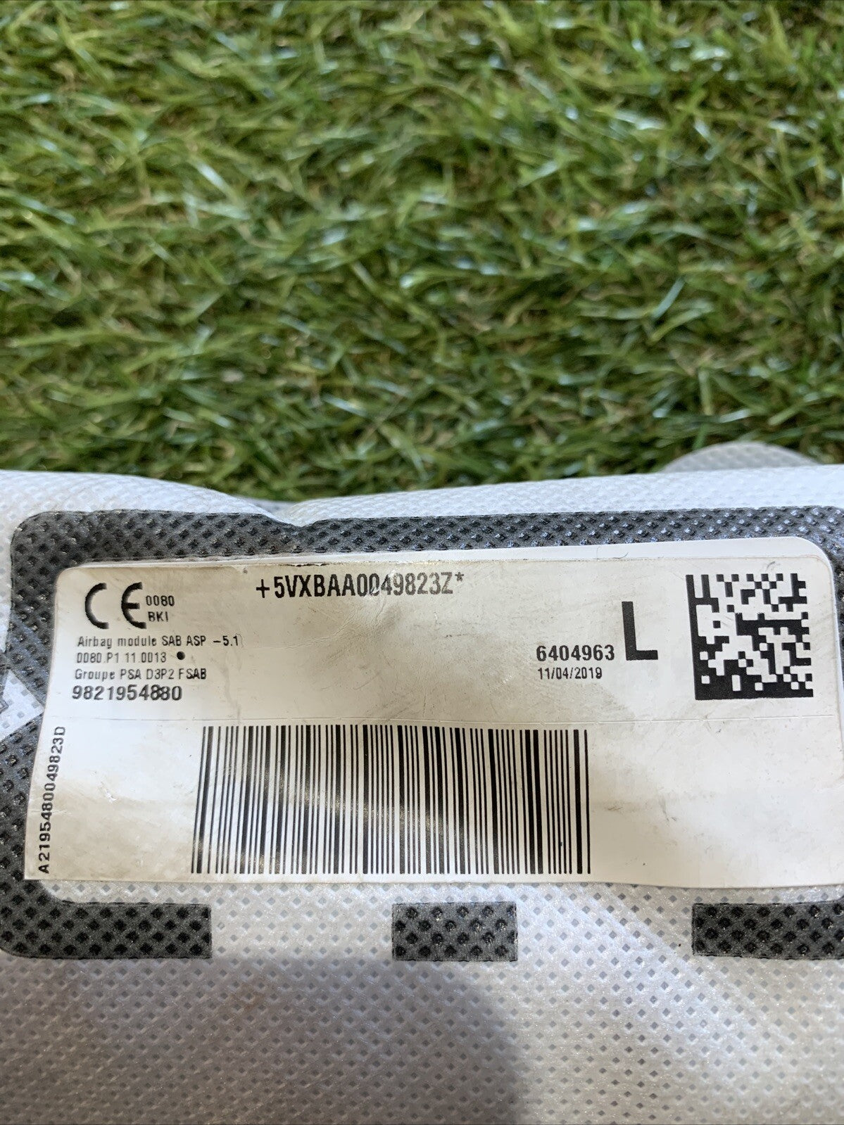 Airbag Sedile Sinistro Peugeot 2008 2020 9821954880