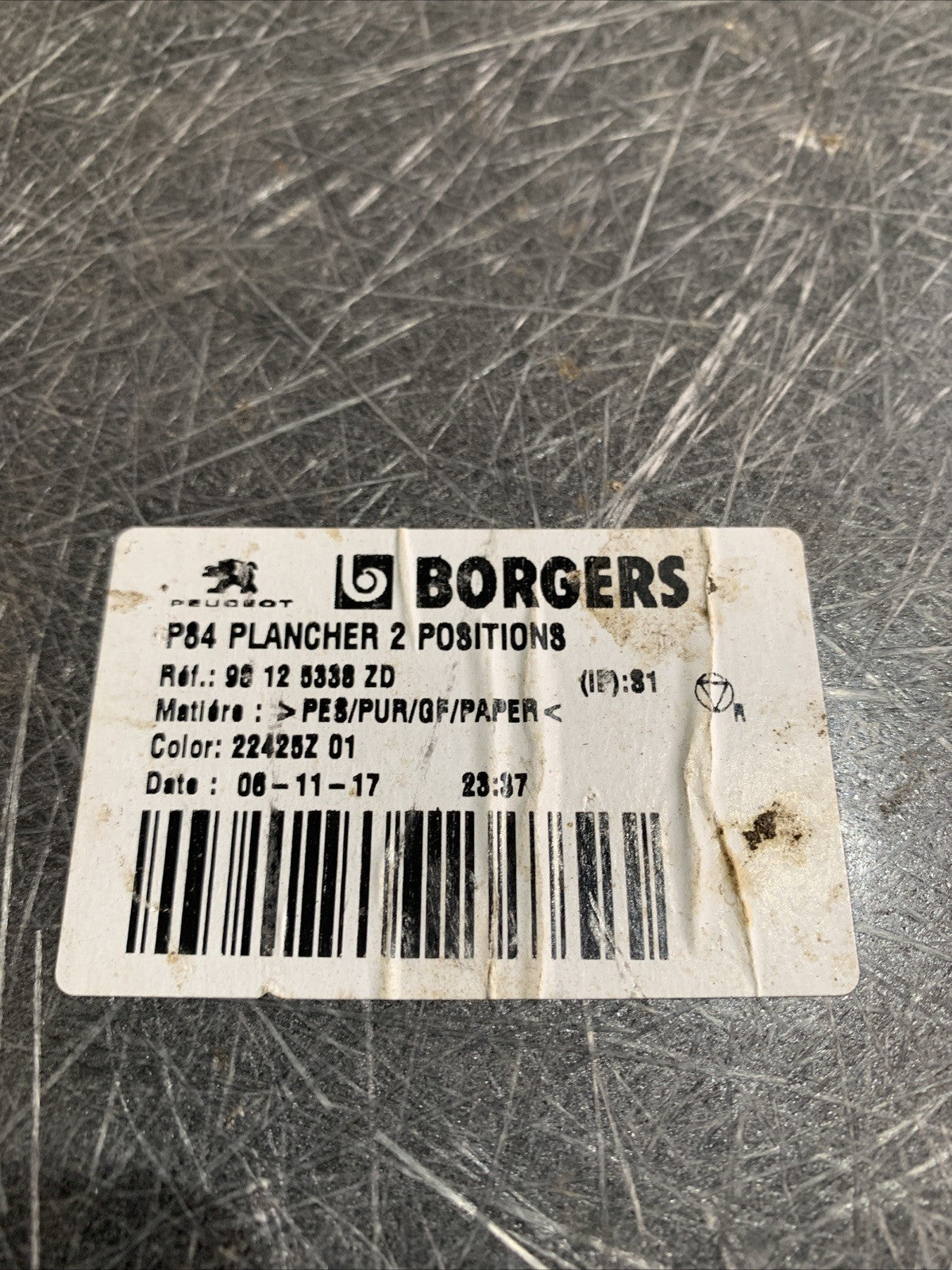 TAPPETO VANO BAULE PEUGEOT 3008 Serie 98125338ZD 2021 (3)