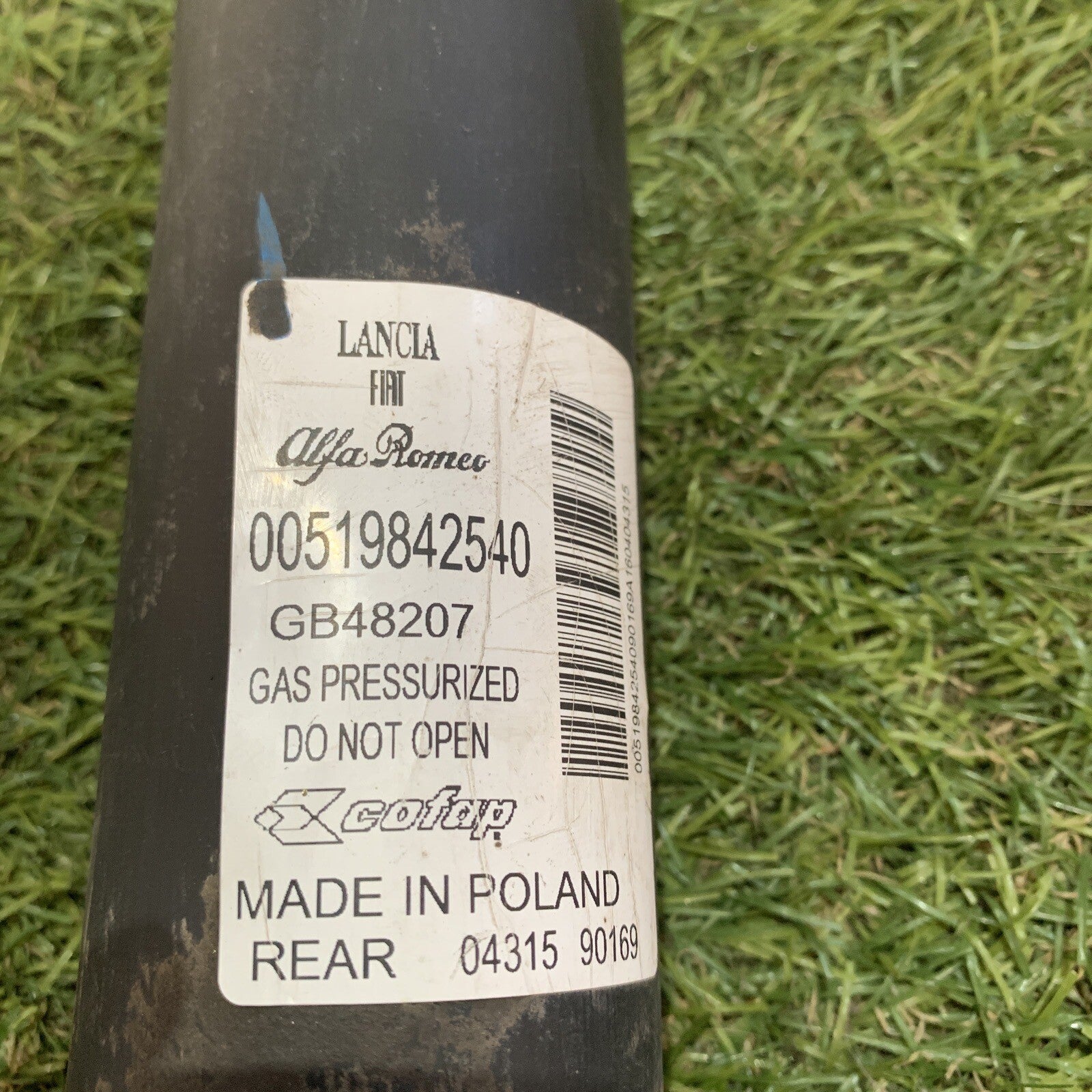 AMMORTIZZATORE POST. DX. USATO DAL 2012 FIAT PANDA 312 00519842540