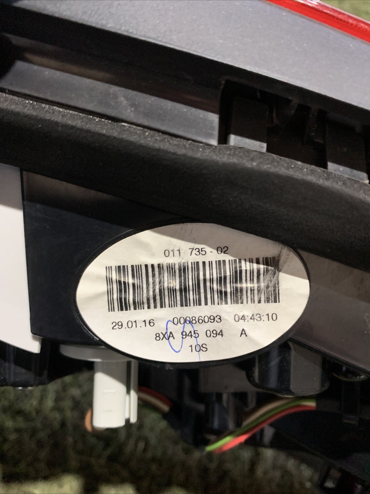 8XA945094A FARO FANALE STOP POSTERIORE DX DESTRO AUDI A1 8X 2016