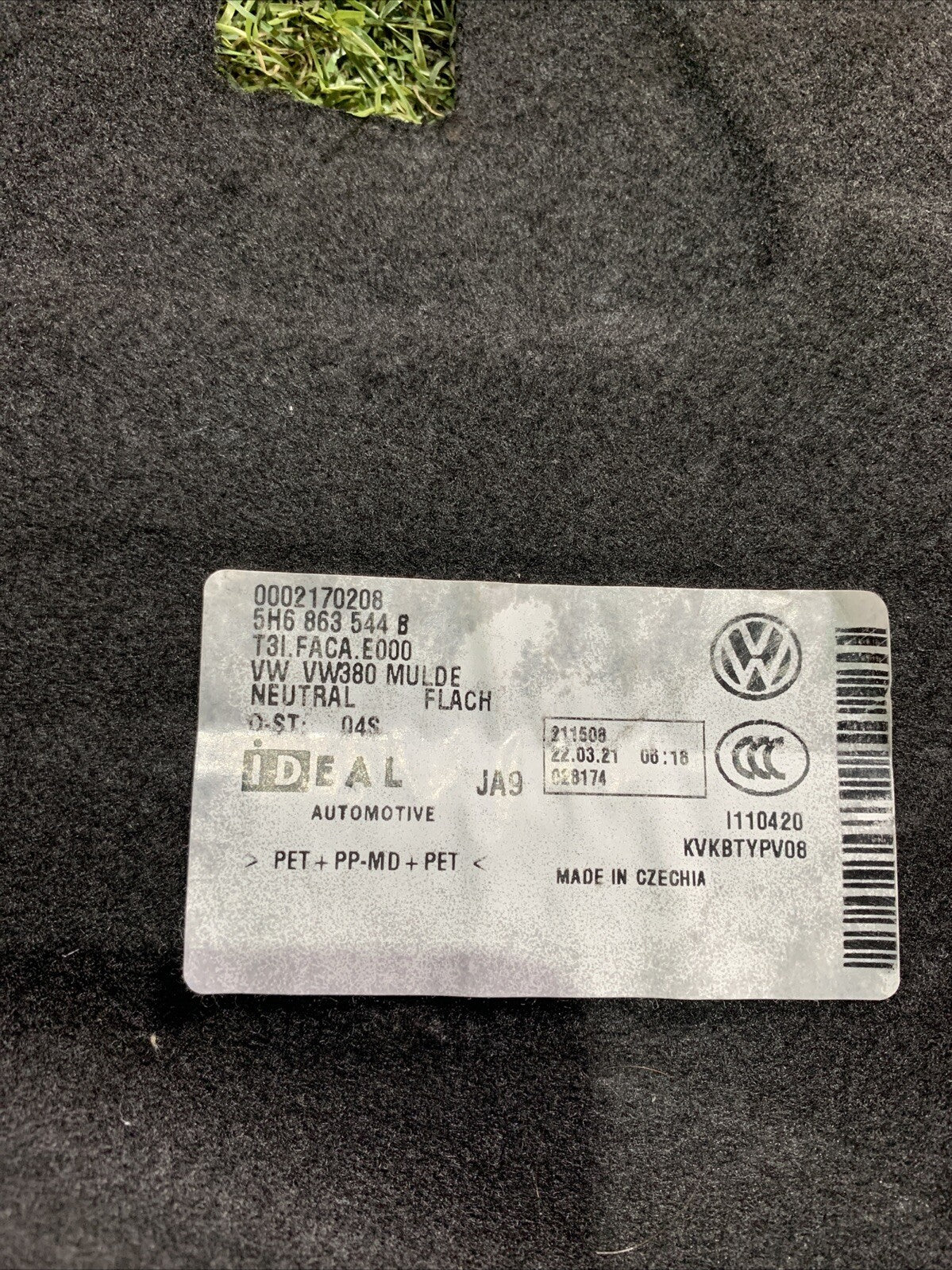 Rivestimento Interno Bagagliaio Volkswagen Golf 8 5H6863544B