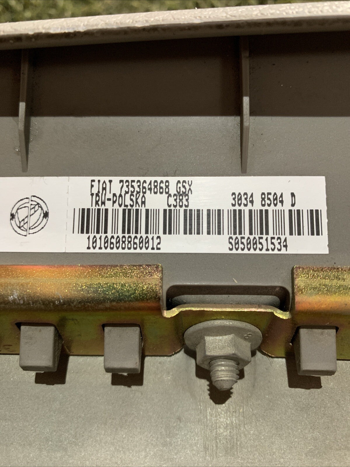 Airbag Cruscotto Lato Passeggero Fiat Panda Anno 2005 Codice 735364868