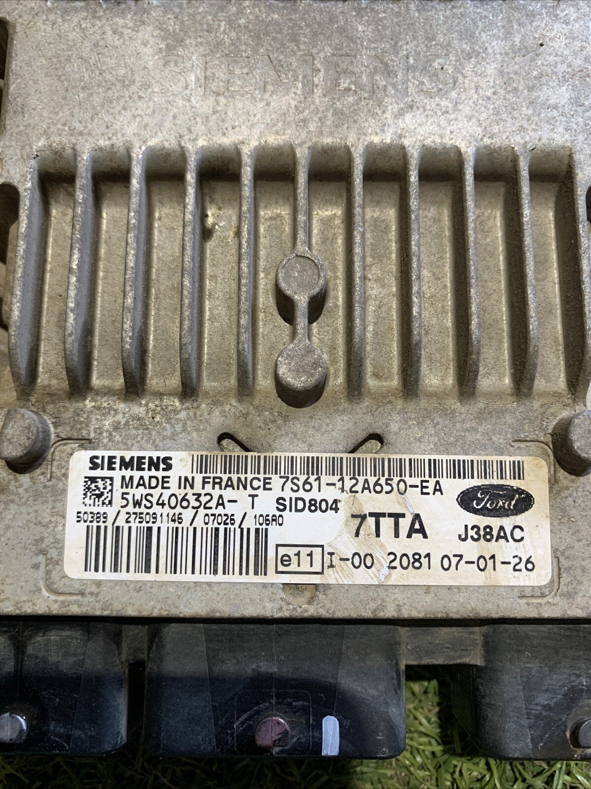 Centralina Motore Ford Fiesta 2006 1.4 Diesel 7S61-12A650-EA