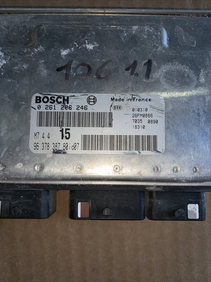 Centralina Motore Iniezione ECU PEUGEOT 106 9637838780 BOSCH 0261206246