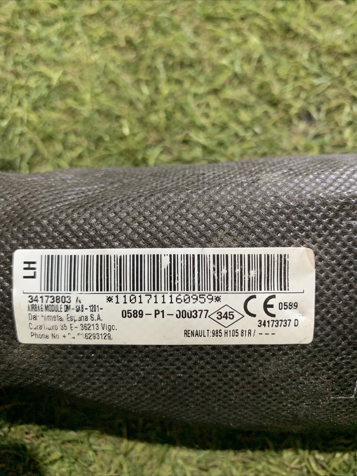 AIRBAG SEDILE SINISTRO DACIA SANDERO II SERIE 12-20 CODICE:34173737D