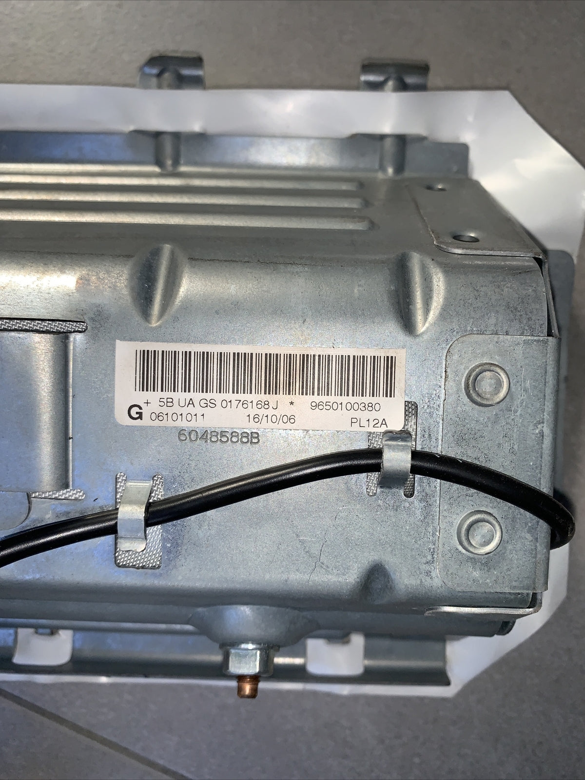 Airbag lato passeggero dx Peugeot 207 dal 2006 al 2015 cod 9650100380