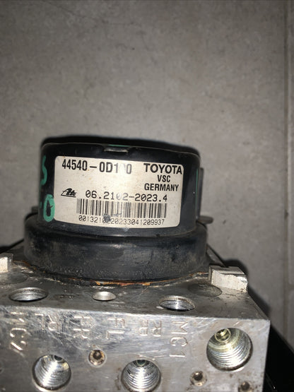 895410D170 POMPA CENTRALINA ABS TOYOTA YARIS 3 III (P13)(2010 IN POI) 1.5 Hybrid