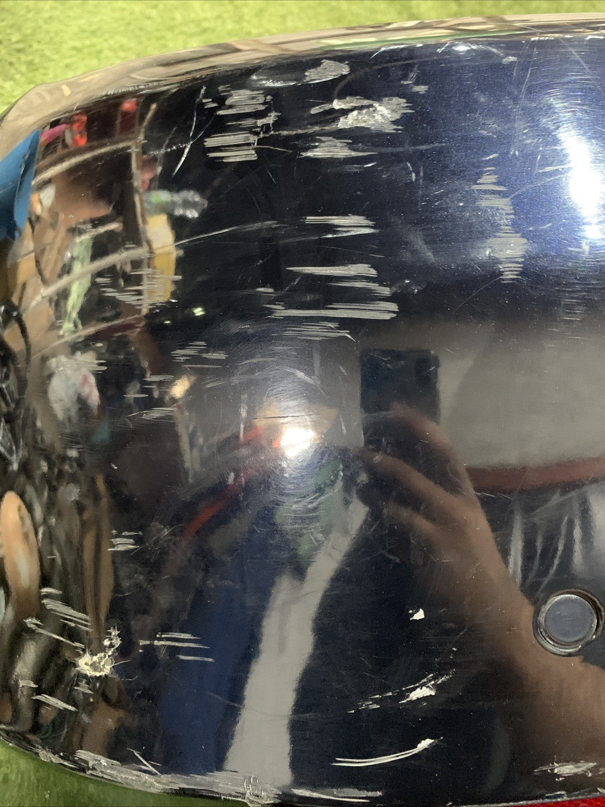 PARAURTI POSTERIORE CON SENSORI DI PARCHEG BMW SERIE 5 E60 2003/2010 BLU SCURO