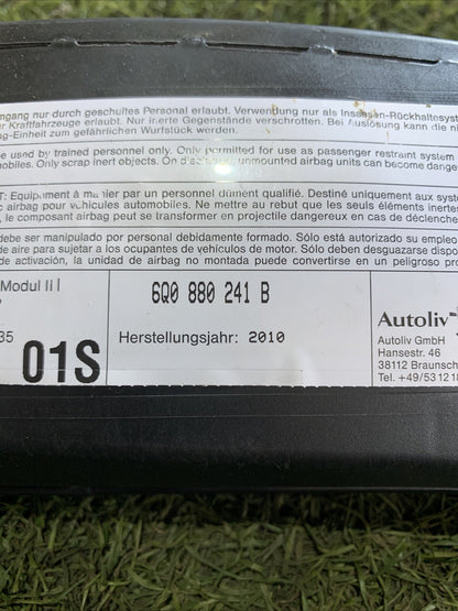 AIRBAG SEDILE ANTERIORE LATO GUIDA SINISTRO SKODA FABIA 5J 2011