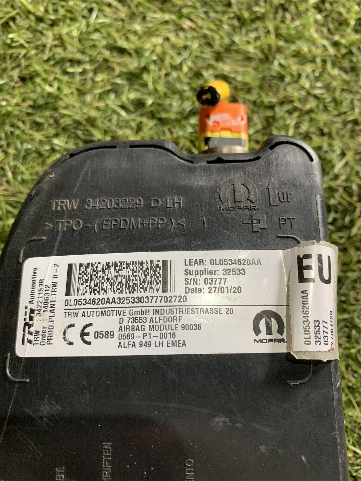 Airbag sedile Sinistro sx Alfa Romeo Stelvio 2020 0L0534620AA