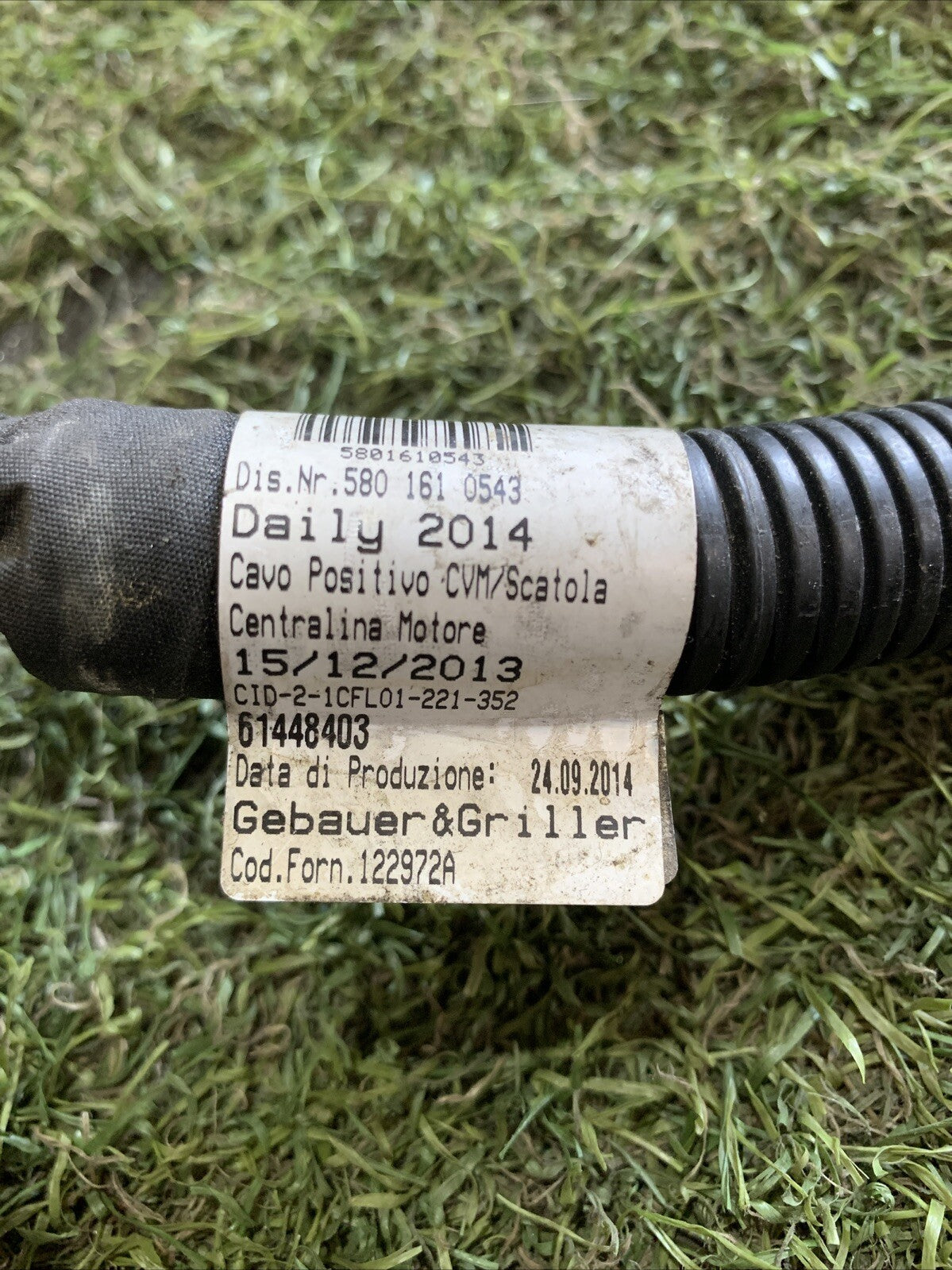 Cavo Positivo Iveco Daily 2014 5801610543