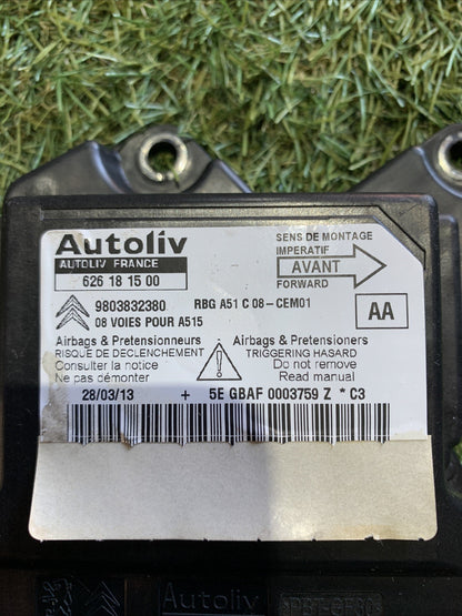 Centralina Airbag Citroen C3 2013 1.0 Benzina 9803832380