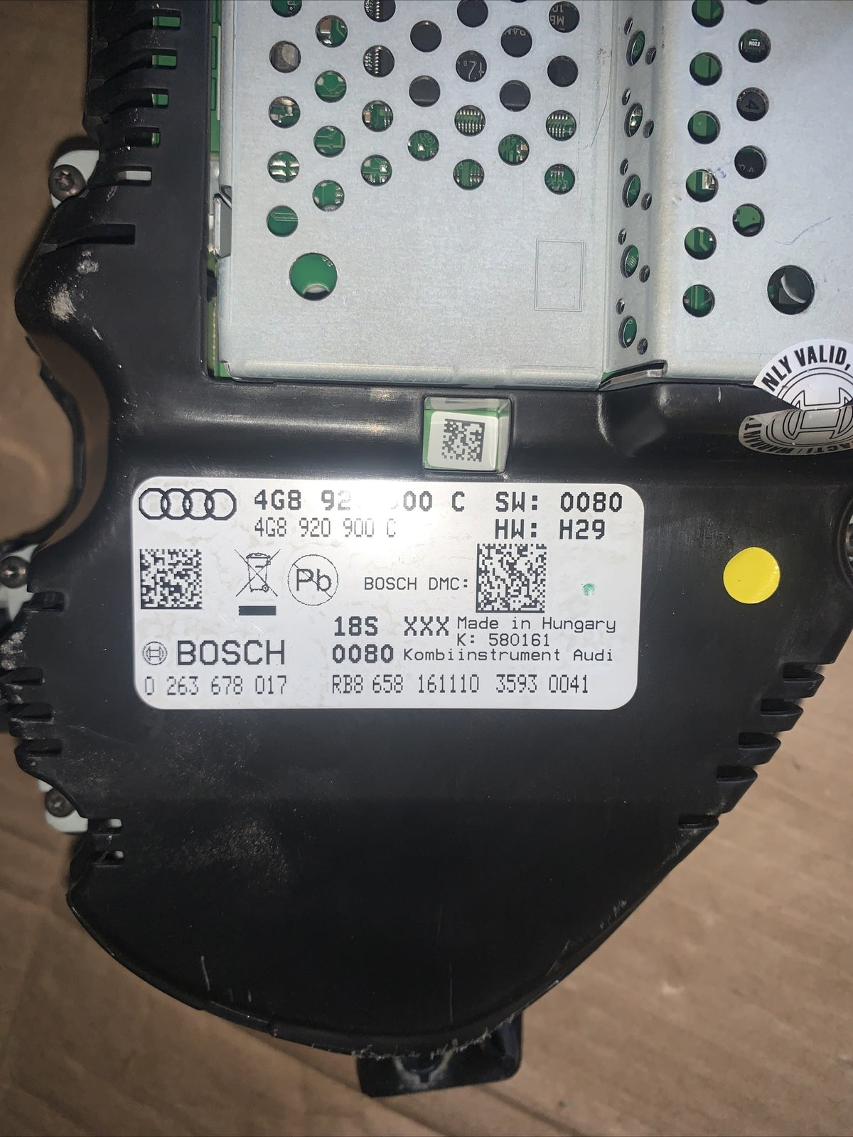 Contakilometri Veglia Quadro Strumento combinato audi A6 A7 4G8920900C