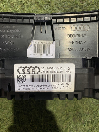 QUADRO STRUMENTI PER AUDI A1 Serie (8X1) 8X0920900A (10 14) 1.4 Diesel