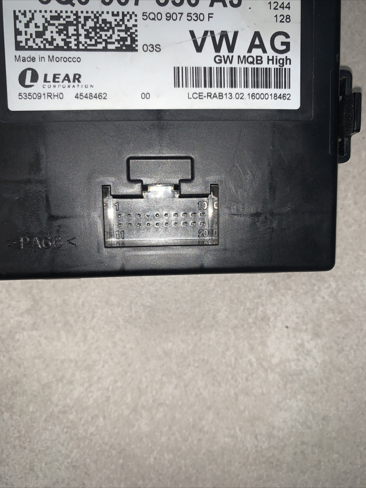 5Q0907530AJ MODULO ELETTRONICO VOLKSWAGEN Golf 7 / 5Q0907530AJ/535091RH0