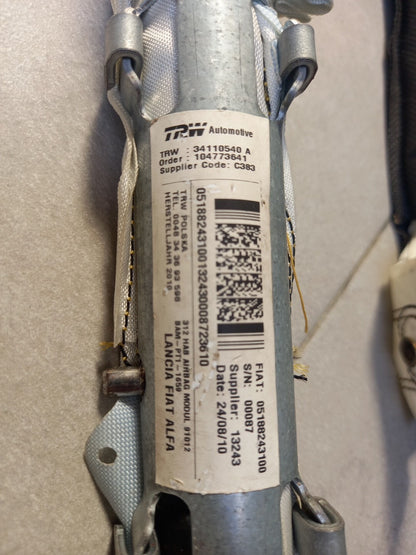RICAMBI USATI 34110540 AIRBAG A TENDINA LATERALE PASSEGGERO FIAT 500 