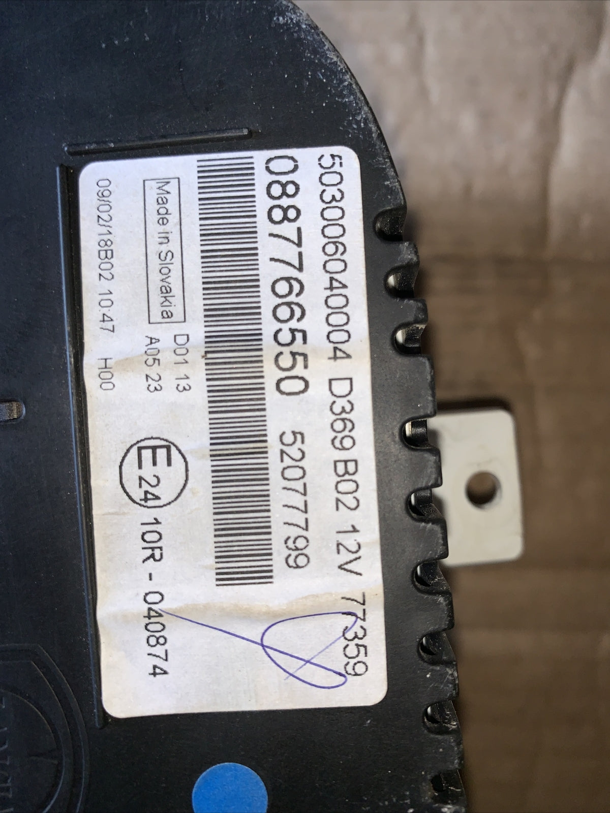 Quadro Strumenti Contachilometri Arancione Fiat Panda 3^0.9 1.2 BZ 52077799