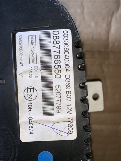 Quadro Strumenti Contachilometri Arancione Fiat Panda 3^0.9 1.2 BZ 52077799