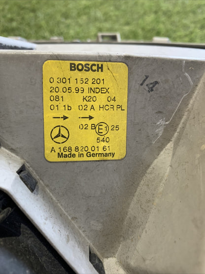 Fanale anteriore sinistro MERCEDES CLASSE A W 168 A1688200161 (2002)