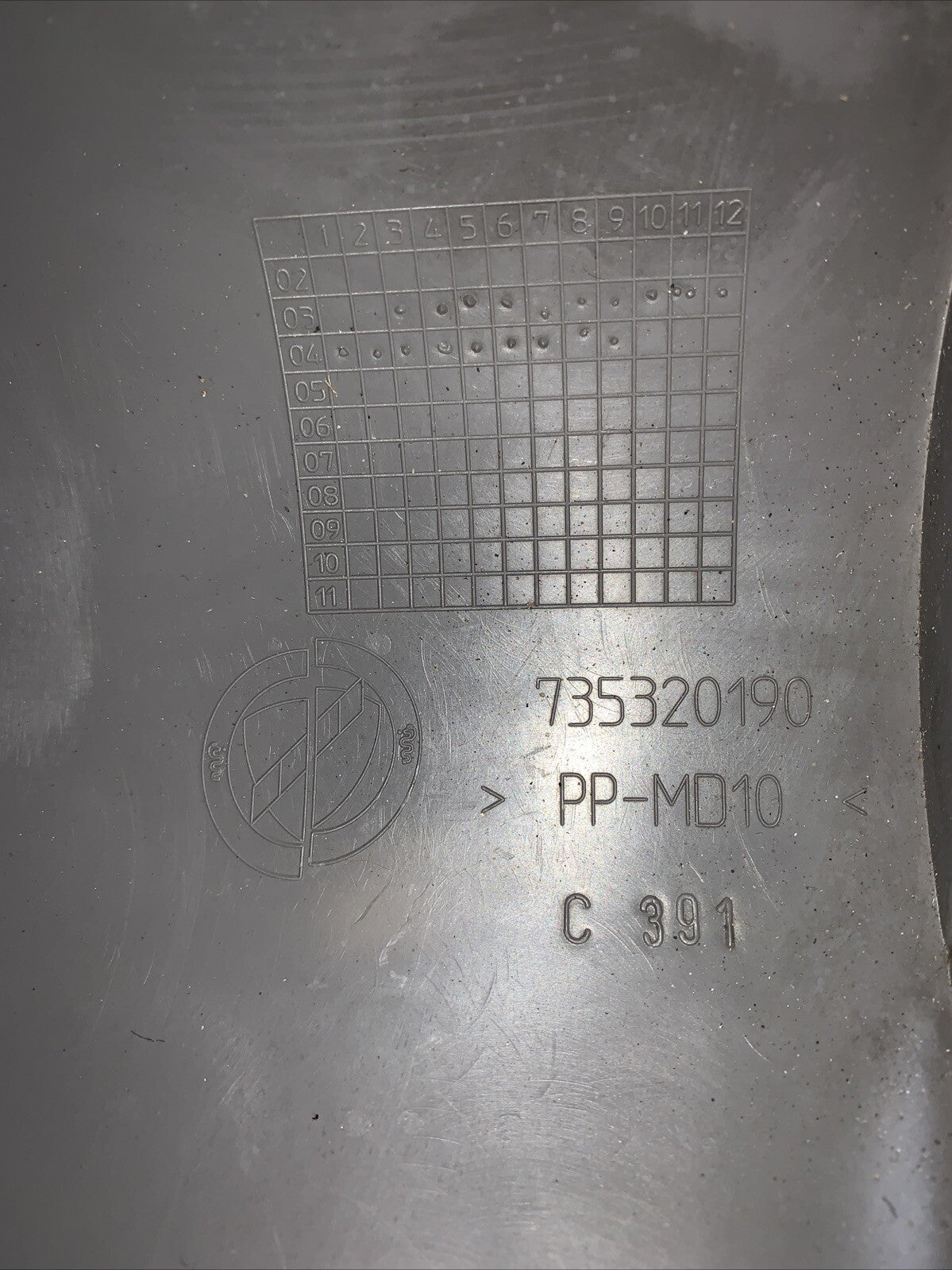 735320190 RIVESTIMENTO TUNNEL CENTRALE FIAT PANDA 2 (169)(2003-2012)