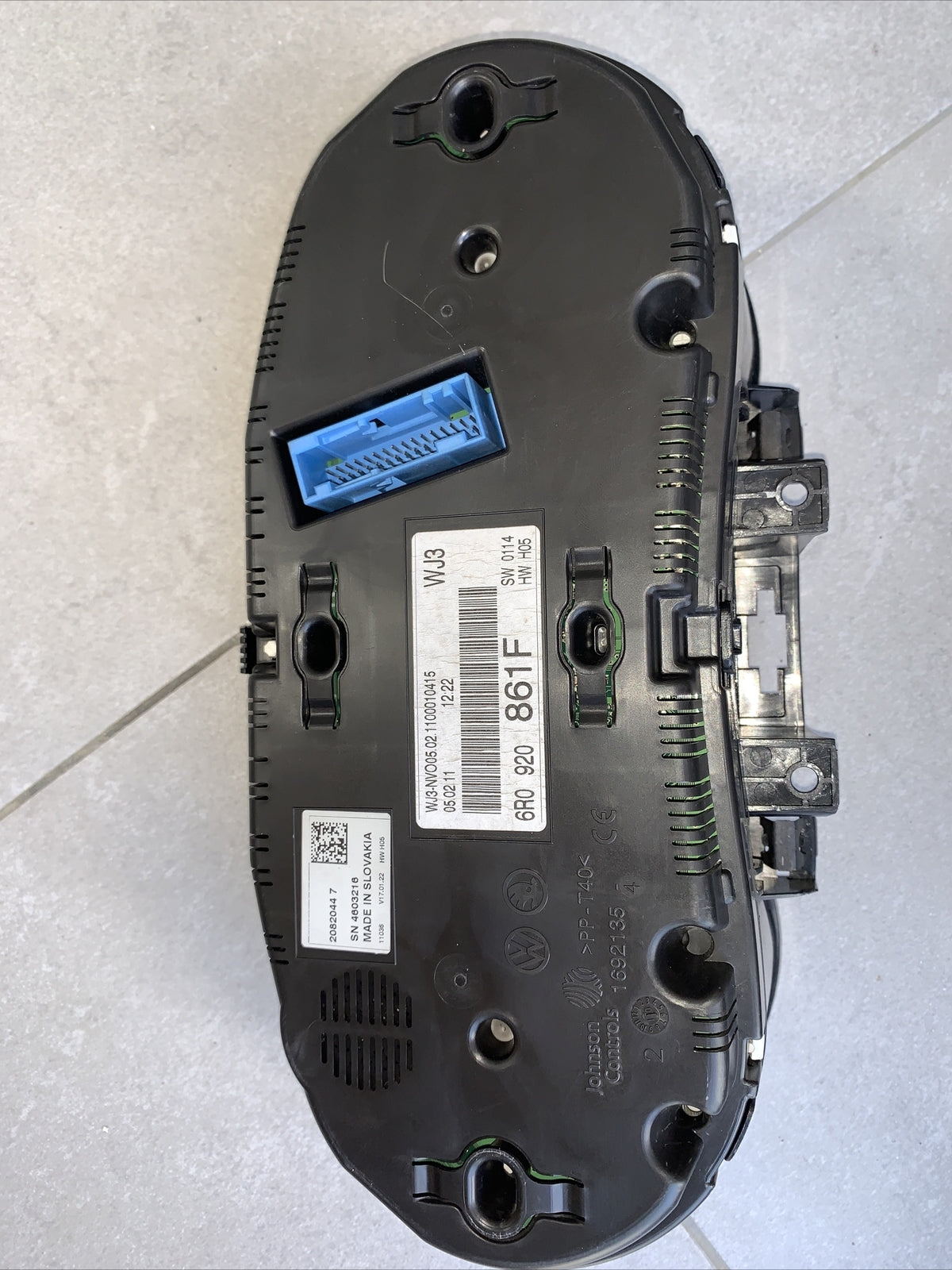 6r0920861f QUADRO STRUMENTI VOLKSWAGEN Polo 5° Serie Diesel (2011)