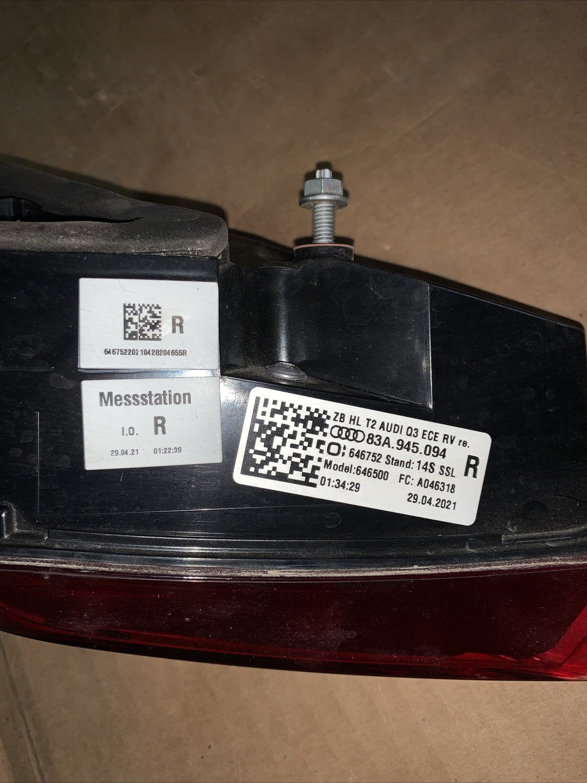 Fanale Stop Posteriore Audi Q3 2^ Full-LED DX Destro 2018 83A945094 ORIGINALE