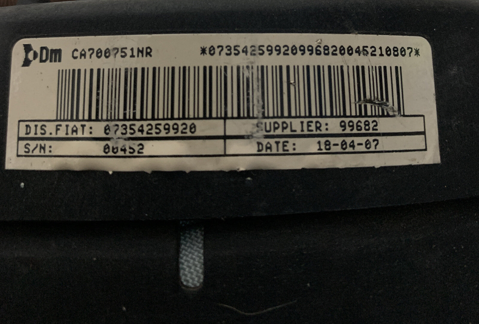 AIRBAG VOLANTE FIAT Idea 2° Serie 07354259920