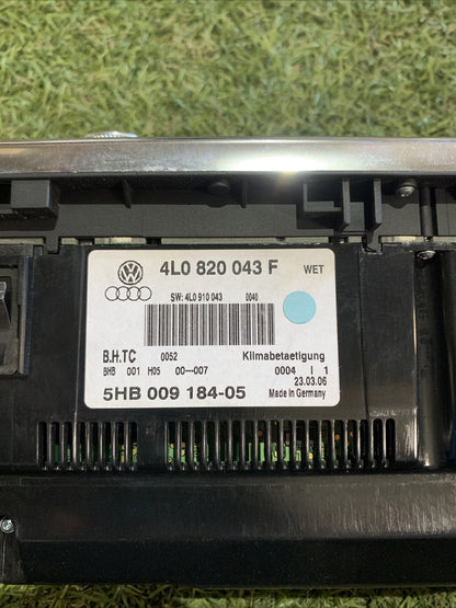 4L0820043F Comando Comandi Clima Stufa Audi Q7 Anno 2006 In Poi