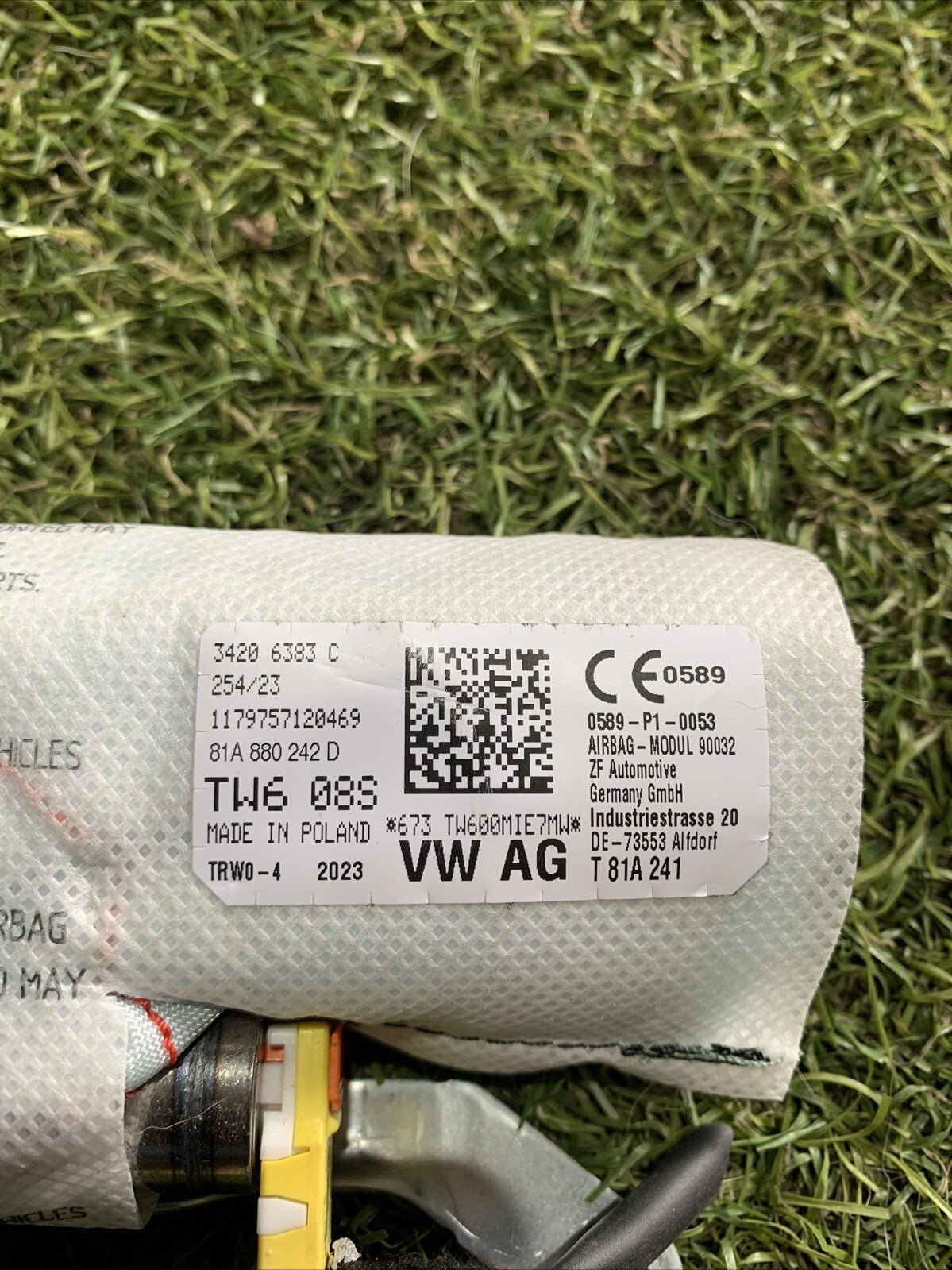 AIRBAG SEDILE DESTRO DX PER AUDI Q2 Serie (GAB) 81A880242D (16>)