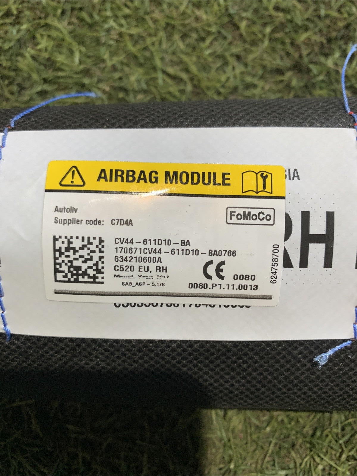 AIRBAG SEDILE ANTERIORE LATERALE LATO DESTRO DX FORD KUGA 2016 CV44611D10BA