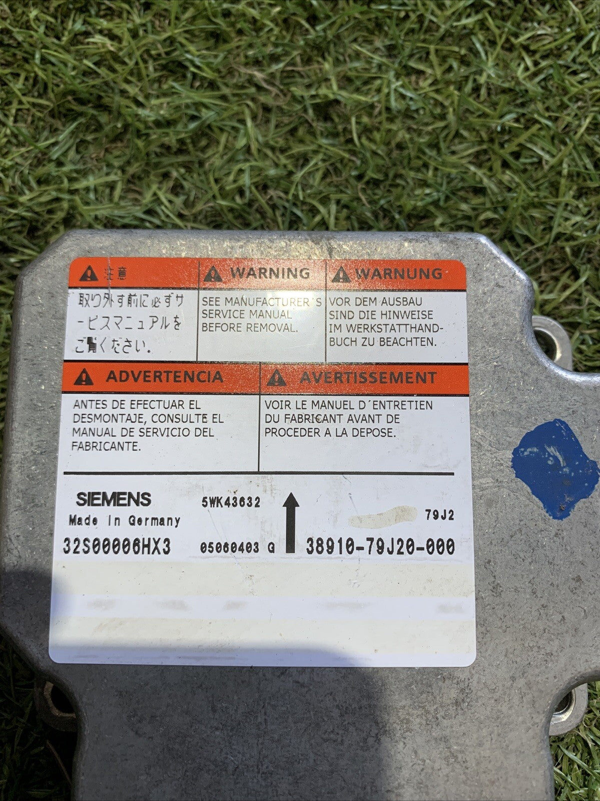 Centralina Airbag Fiat Sedici 1.9 Diesel 38910-79J20-000