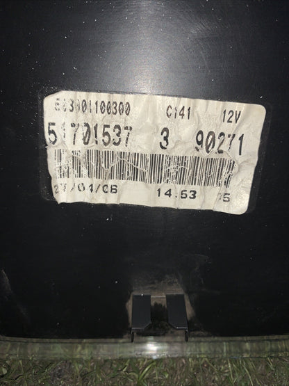 QUADRO STRUMENTI CONTACHILOMETRI FIAT GRANDE PUNTO 1.2 BENZ CODICE 51701537