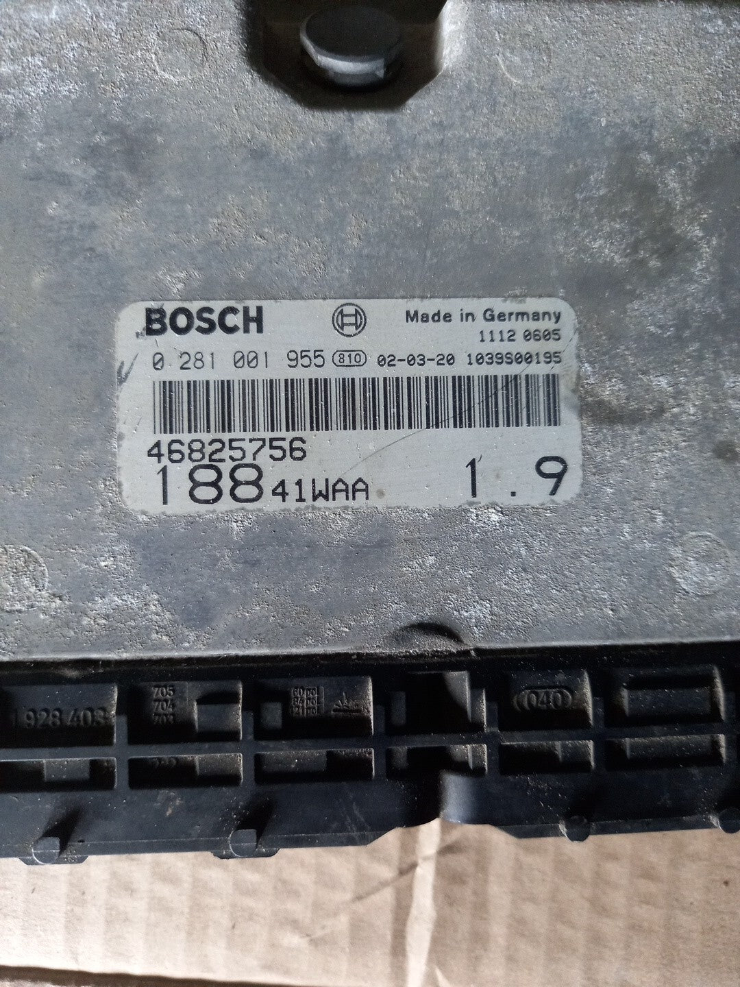 Centralina Motore Ecu - Fiat Punto 1.9 Jtd 2002 - 0281001955 - 46825756