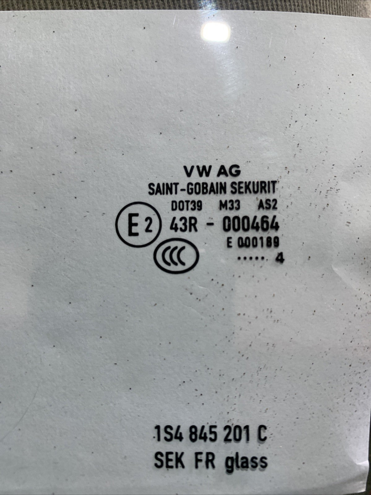 Vetro Scendente Anteriore Sinistro Volkswagen Up 1S4845201C