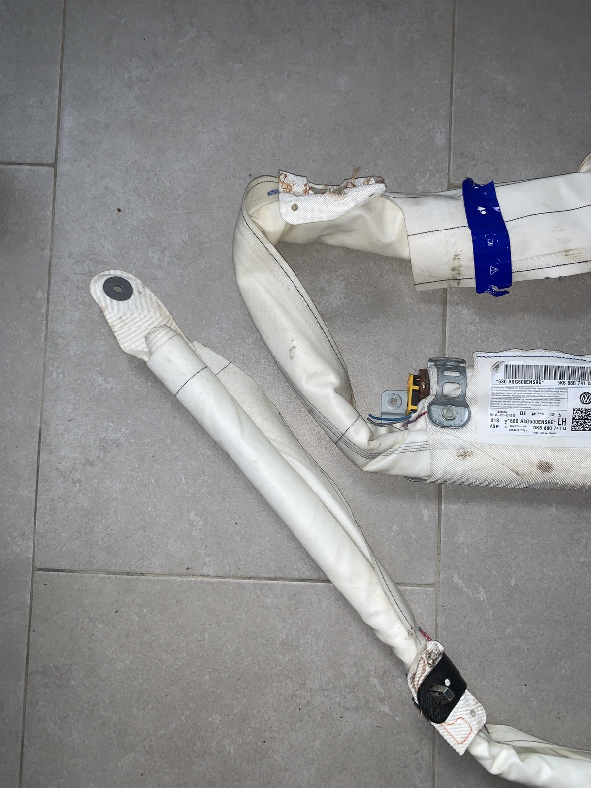 Carica airbag tetto tendina sinistra VOLKSWAGEN GOLF 6 5K6880741D ( 2008-2013)