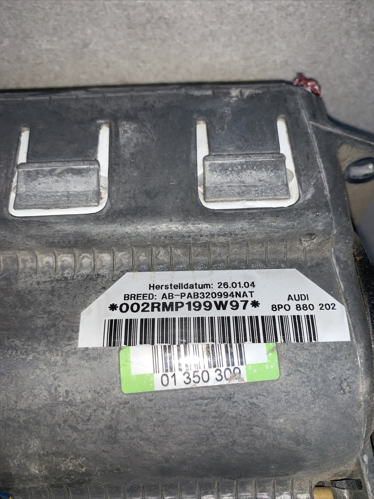 Carica airbag passeggero AUDI A3 2010 8P0880202