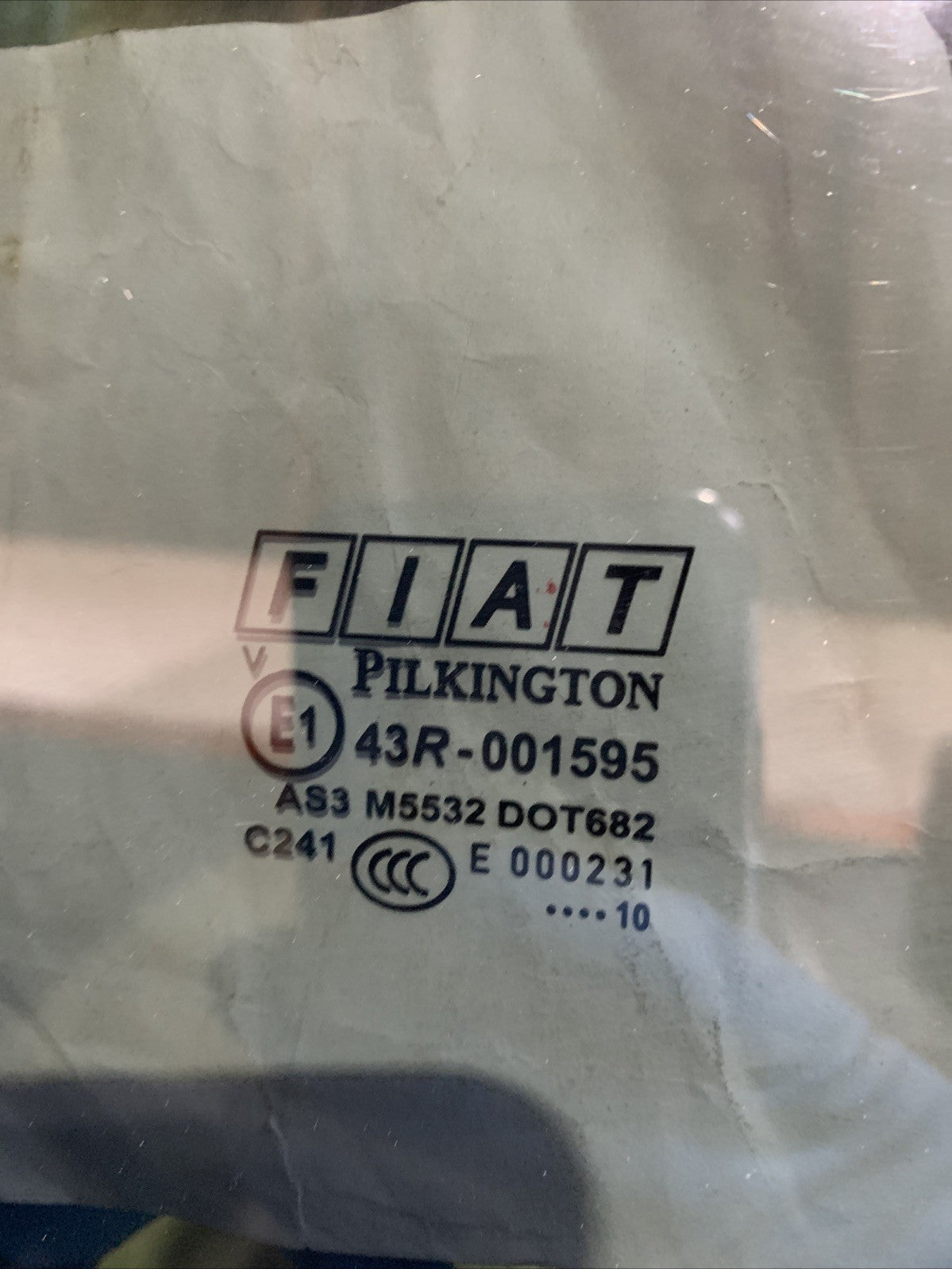 VETRO SCENDENTE POSTERIORE DESTRO PER FIAT Panda 2° Serie (03 10)