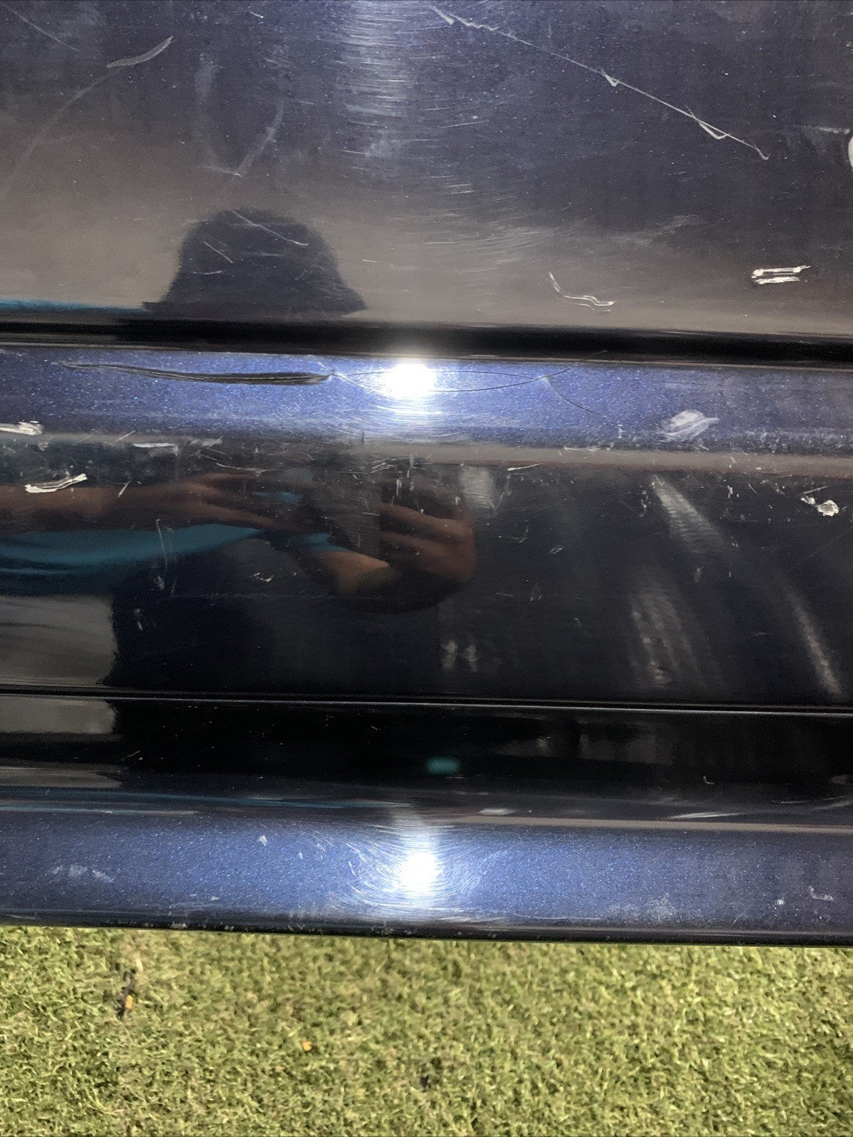 PARAURTI POSTERIORE CON SENSORI DI PARCHEG BMW SERIE 5 E60 2003/2010 BLU SCURO