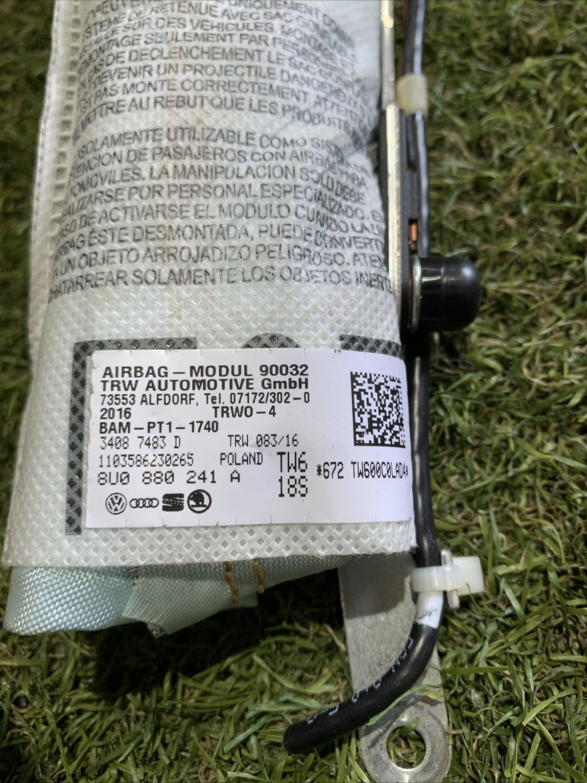 AIRBAG SEDILE SX SINISTRO Q3 2016 8U0880241A