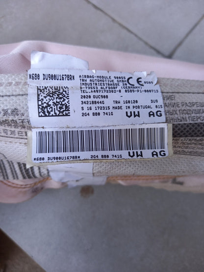 2G4880741G AIRBAG A TENDINA LATERALE SINISTRO GUIDA VOLKSWAGEN Polo 6°