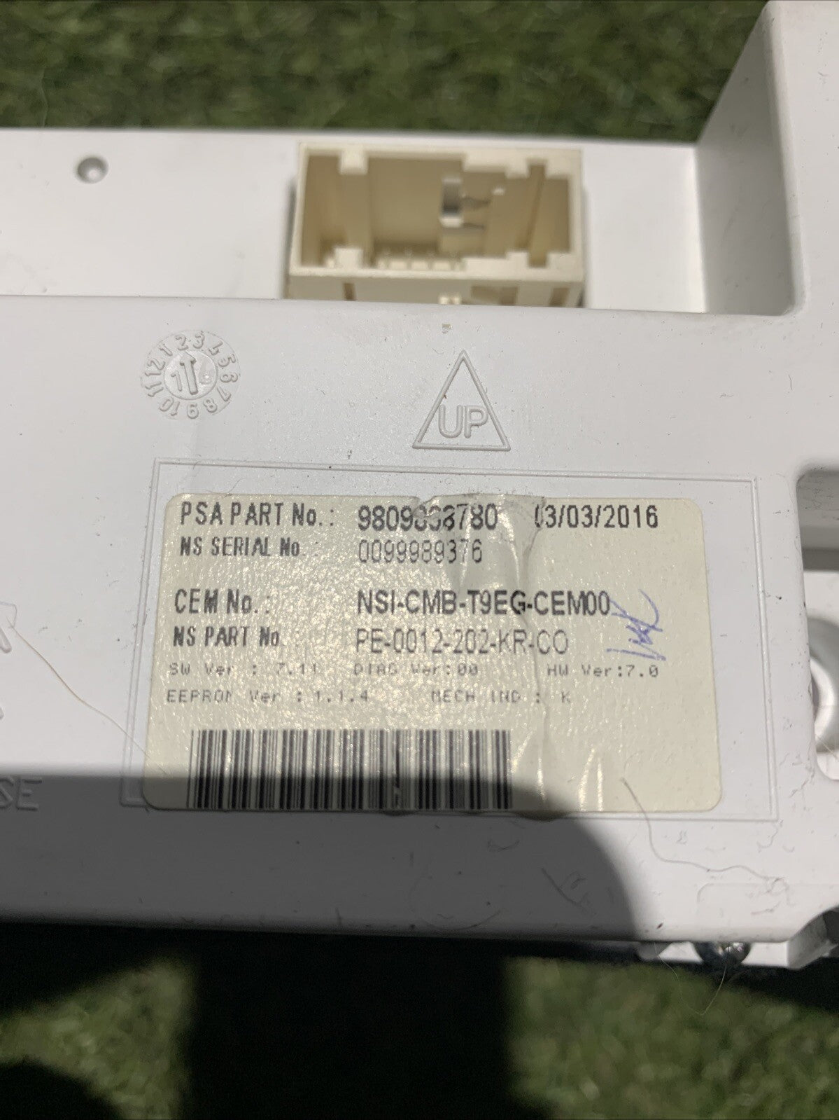 QUADRO STRUMENTI CONTACHILOMETRI PEUGEOT 308 1.6 D (ANNO 2016) 9809838780