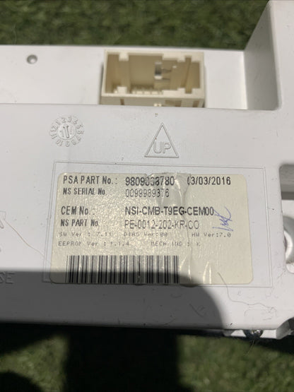 QUADRO STRUMENTI CONTACHILOMETRI PEUGEOT 308 1.6 D (ANNO 2016) 9809838780