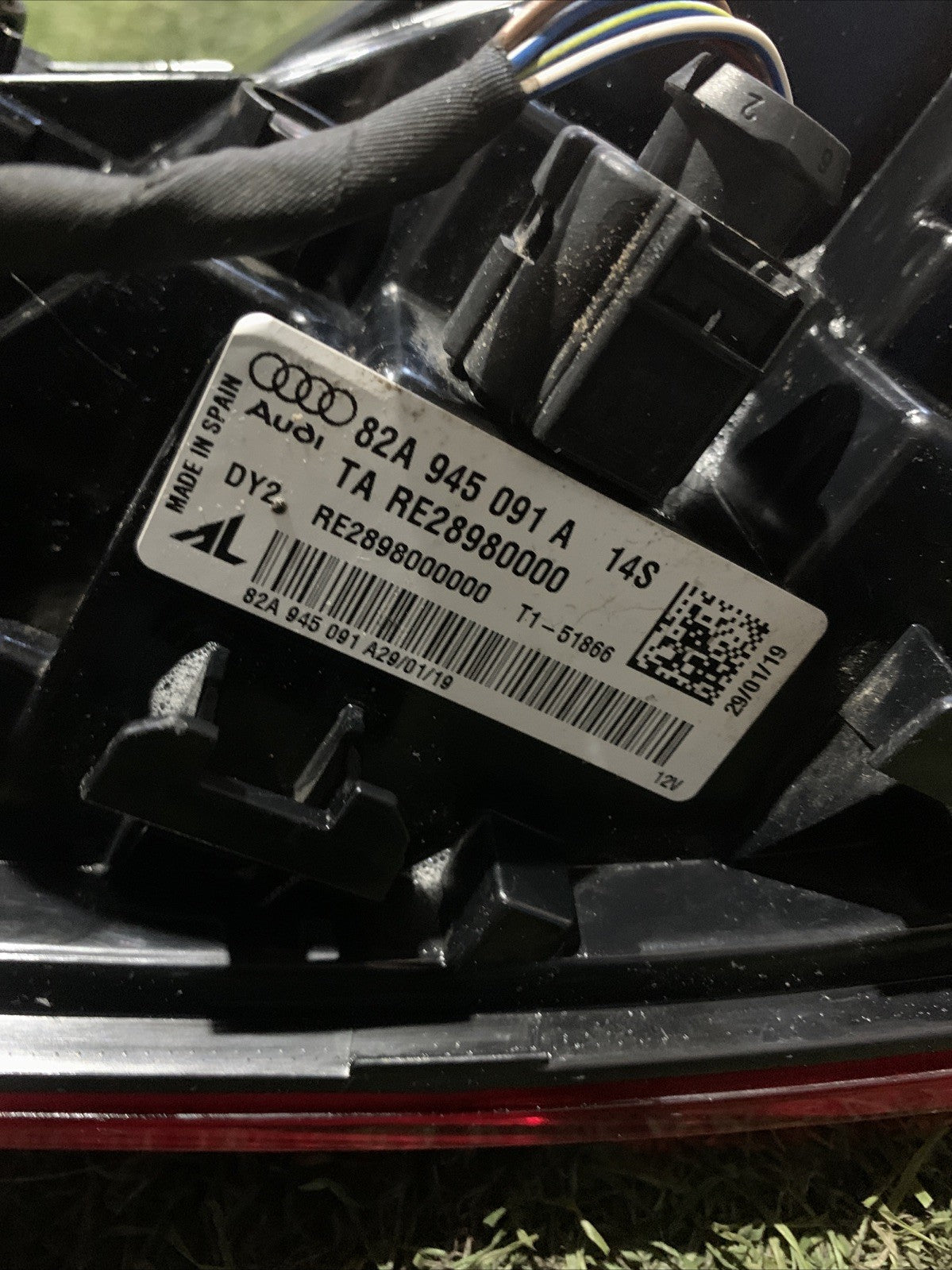 FANALE STOP POSTERIORE SINISTRO SX AUDI A1 82A945091A 2019 A LED