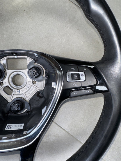 5TA419091AD VOLANTE STERZO COMANDI RADIO PELLE VOLKSWAGEN TIGUAN T-ROC