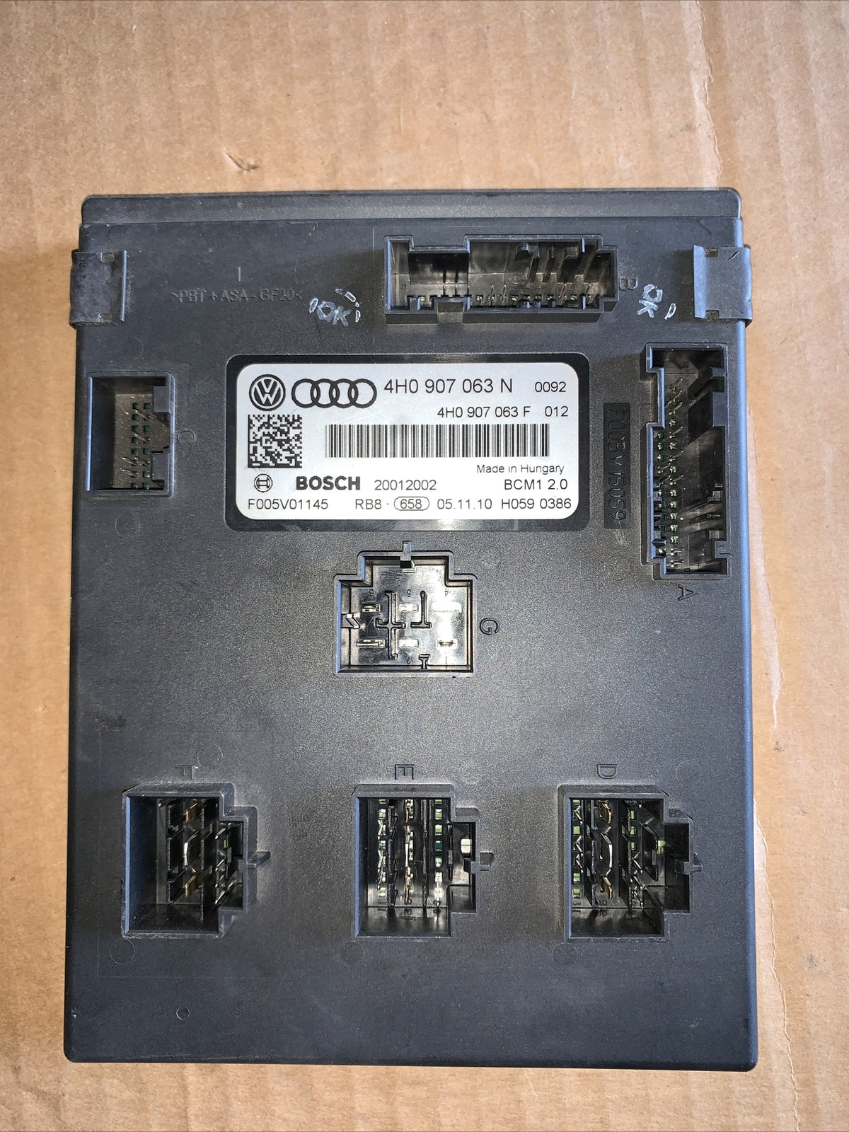 Audi A7 4G 3.0 Tdi Quattro 2012 LHD Bcm Corpo Controllo Modulo ECU 4H0907063N