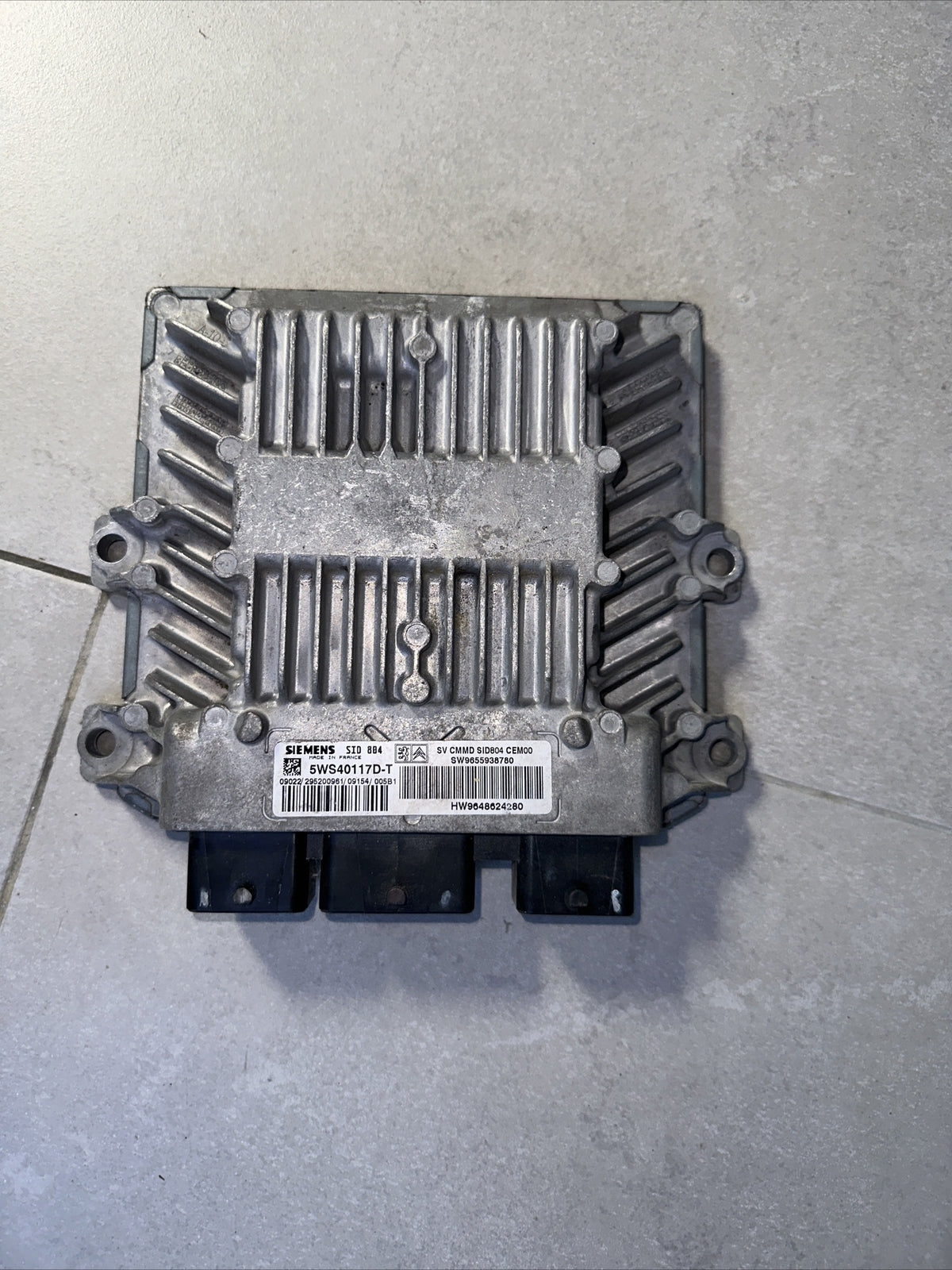 CENTRALINA MOTORE ECU CITROEN C3 1 Serie / 9655938780 / 9648624280 / 5WS40117D-T