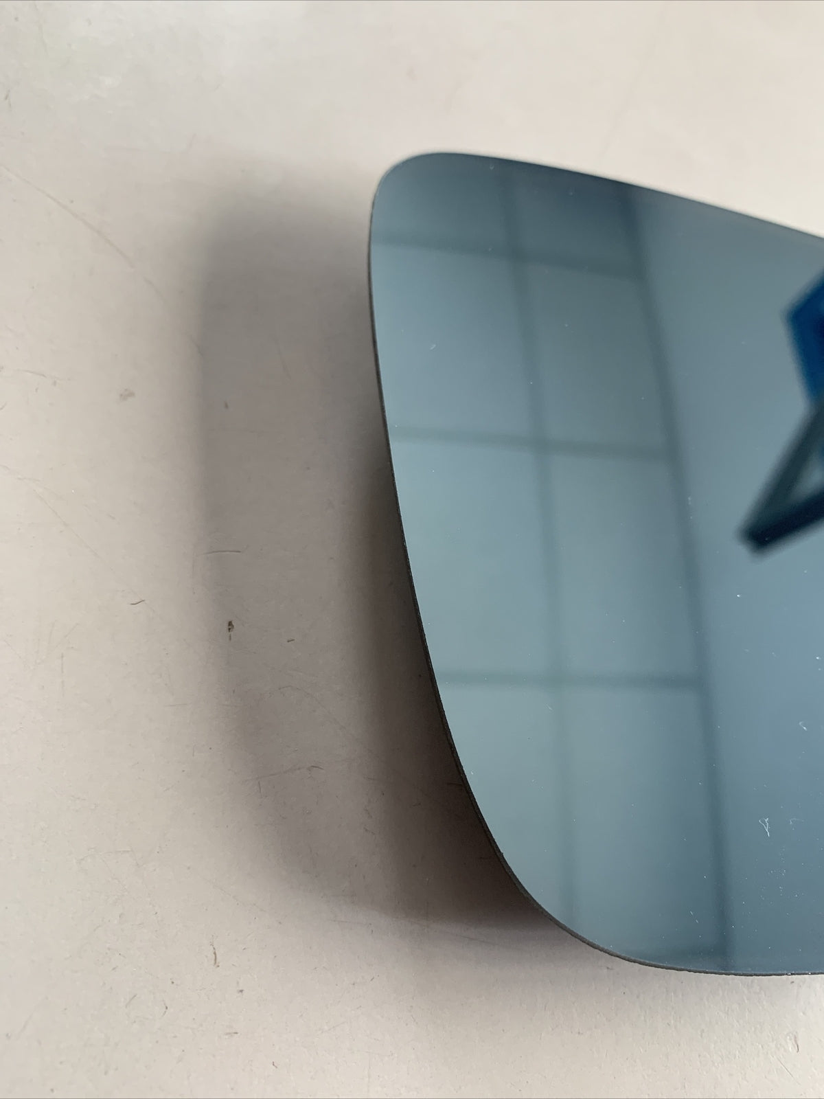 Vetro specchietto Audi - Seat - VW destro azzurro curvo 908D Azzurro